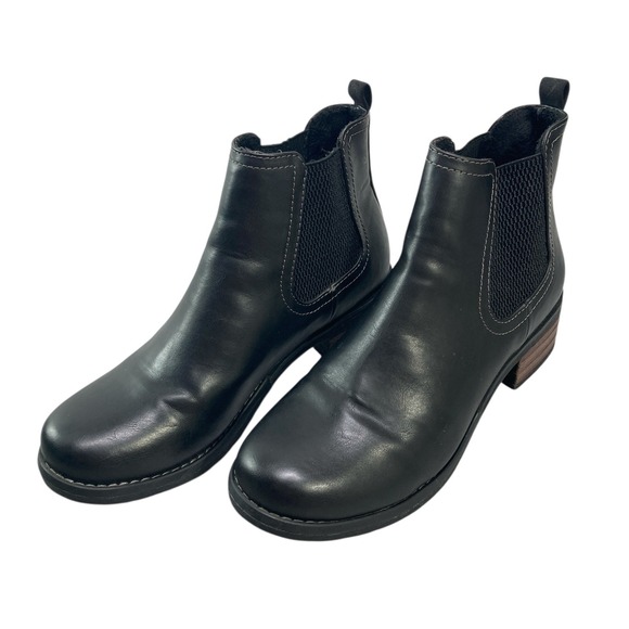 Eastland Jasmine Chelsea Boot Faux Leather Slip On Women 8.5 M Black Pull On - Picture 1 of 9